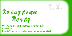 krisztian mertz business card